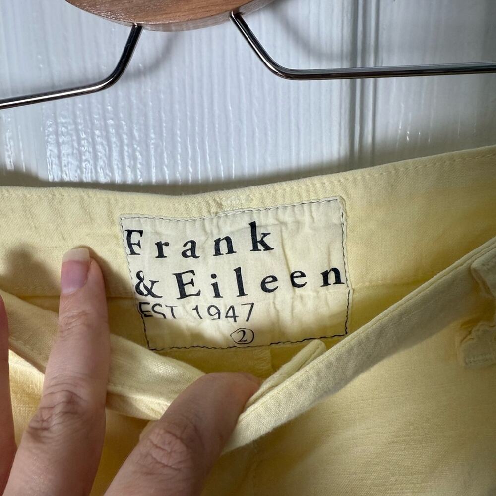 Frank & Eileen Kinsdale Performance Linen Blend Pants in Canary Yellow 2 - Picture 5 of 11